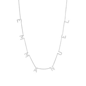 THE ORIGINAL SPACED LETTER NECKLACE - Large®