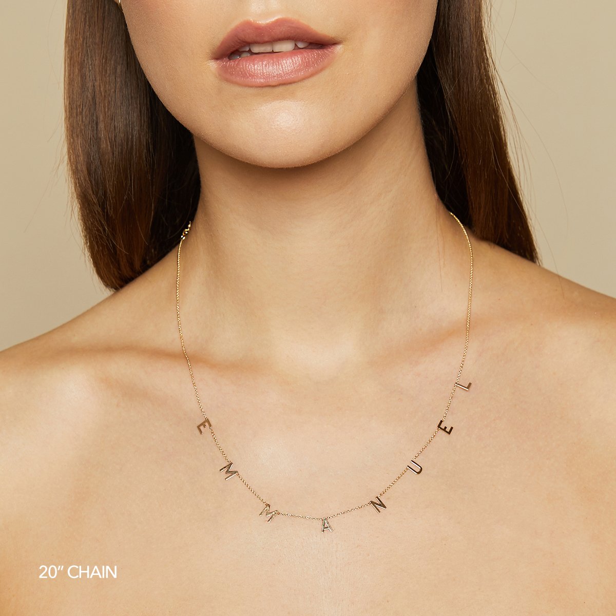 THE ORIGINAL SPACED LETTER NECKLACE - Large®