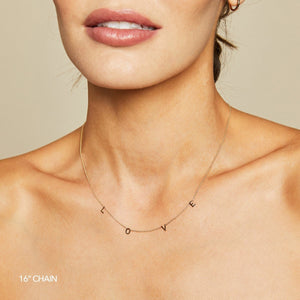 THE ORIGINAL SPACED LETTER NECKLACE - Small®