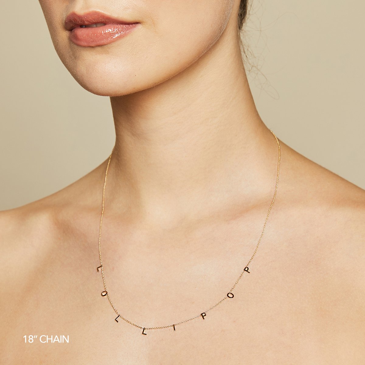 THE ORIGINAL SPACED LETTER NECKLACE - Small®