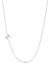 Large Asymmetrical Initial & Diamond Necklace - 14K White