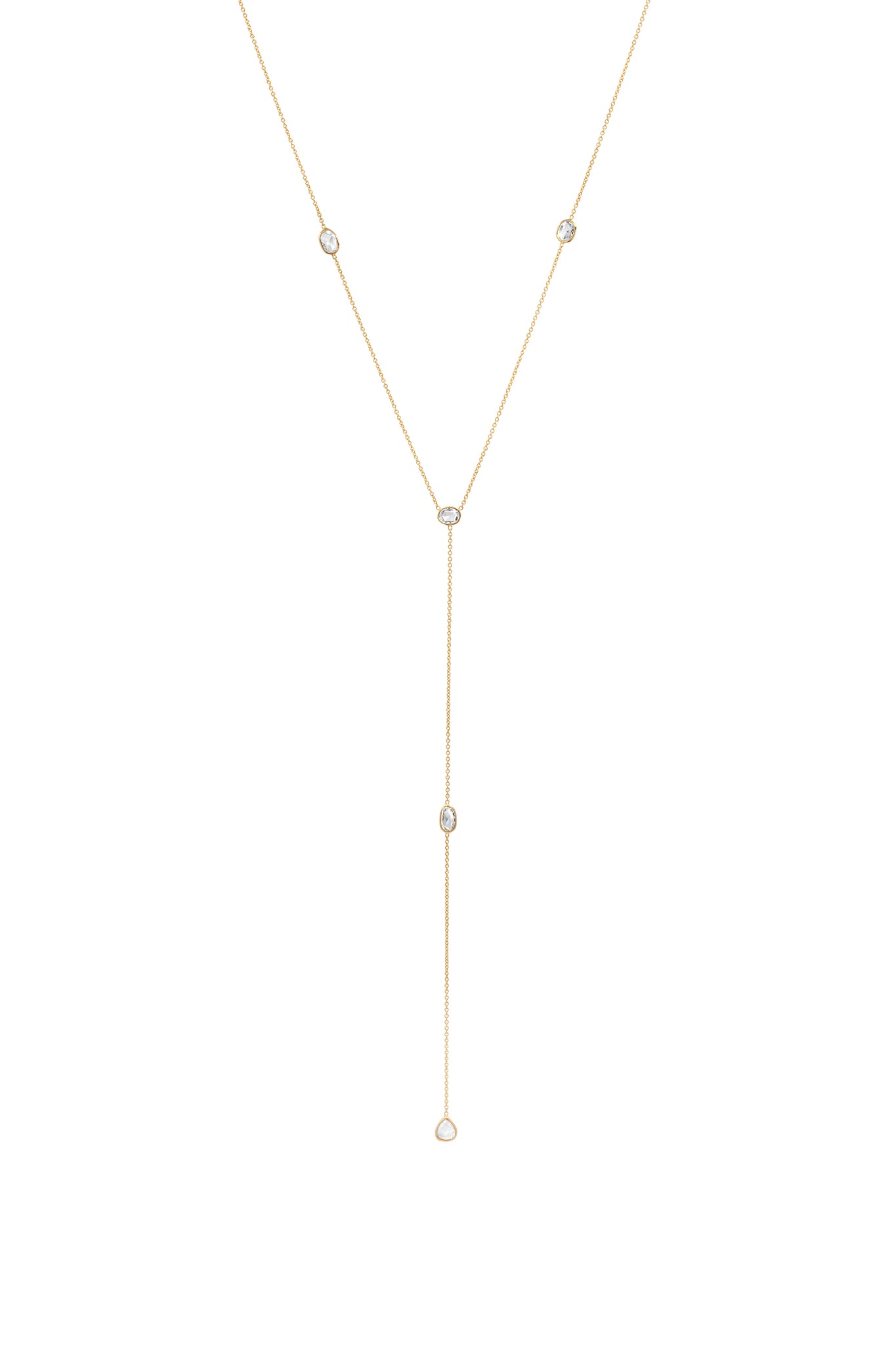 Rose Cut Sapphire Lariat No. 157